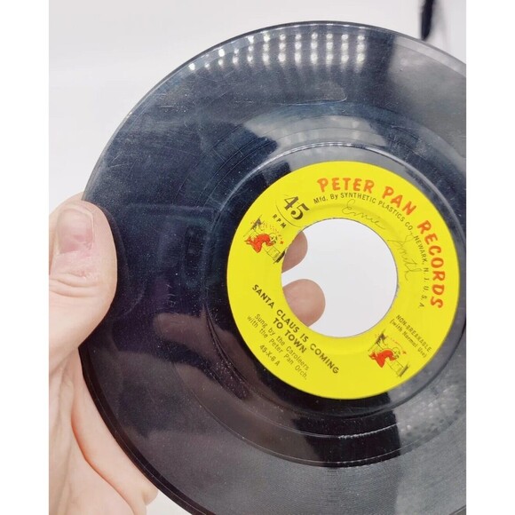 Vintage 1966 Santa Claus Is Coming To Town Jolly Saint Nicholas Caroleers Record - Picture 10 of 11